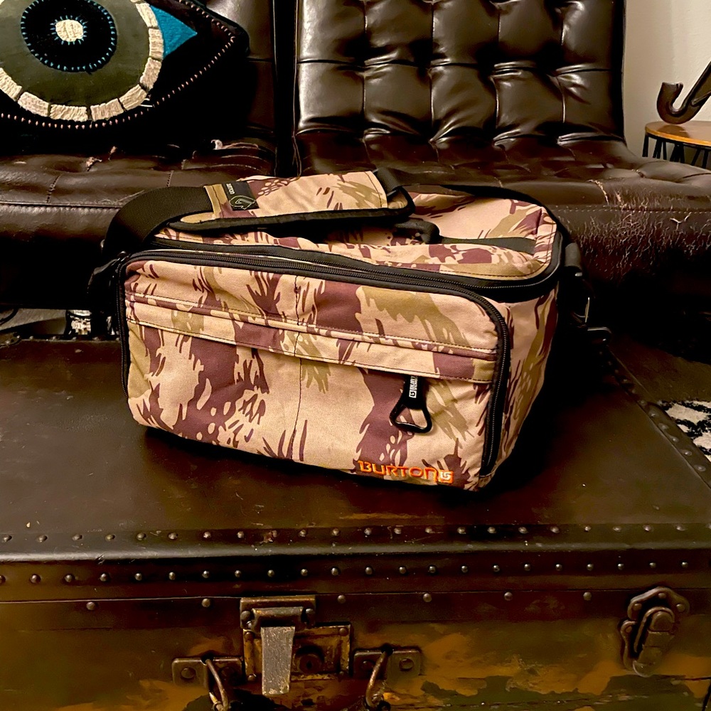 Burton insulated cooler with crossbody strap